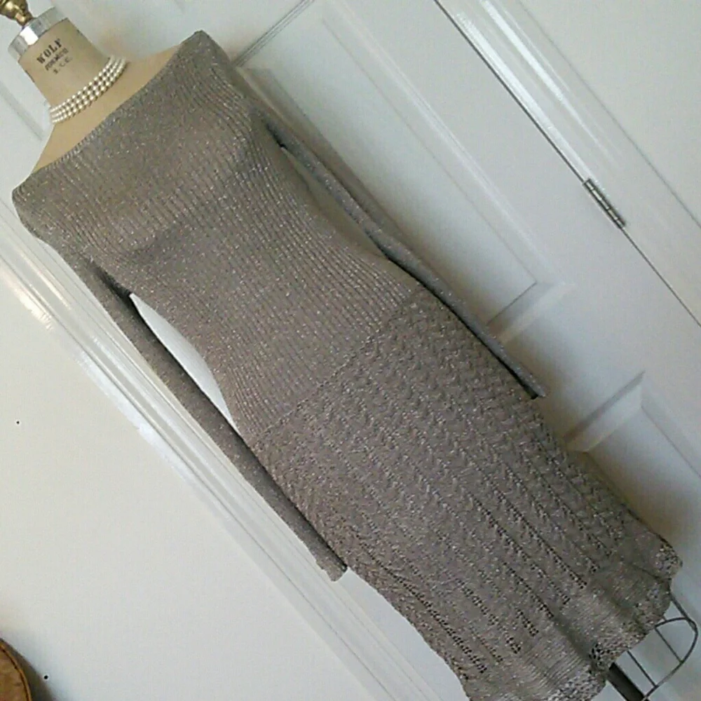 Lauren Ralph Lauren Metallic Pointelle Dress - Picture 4 of 7